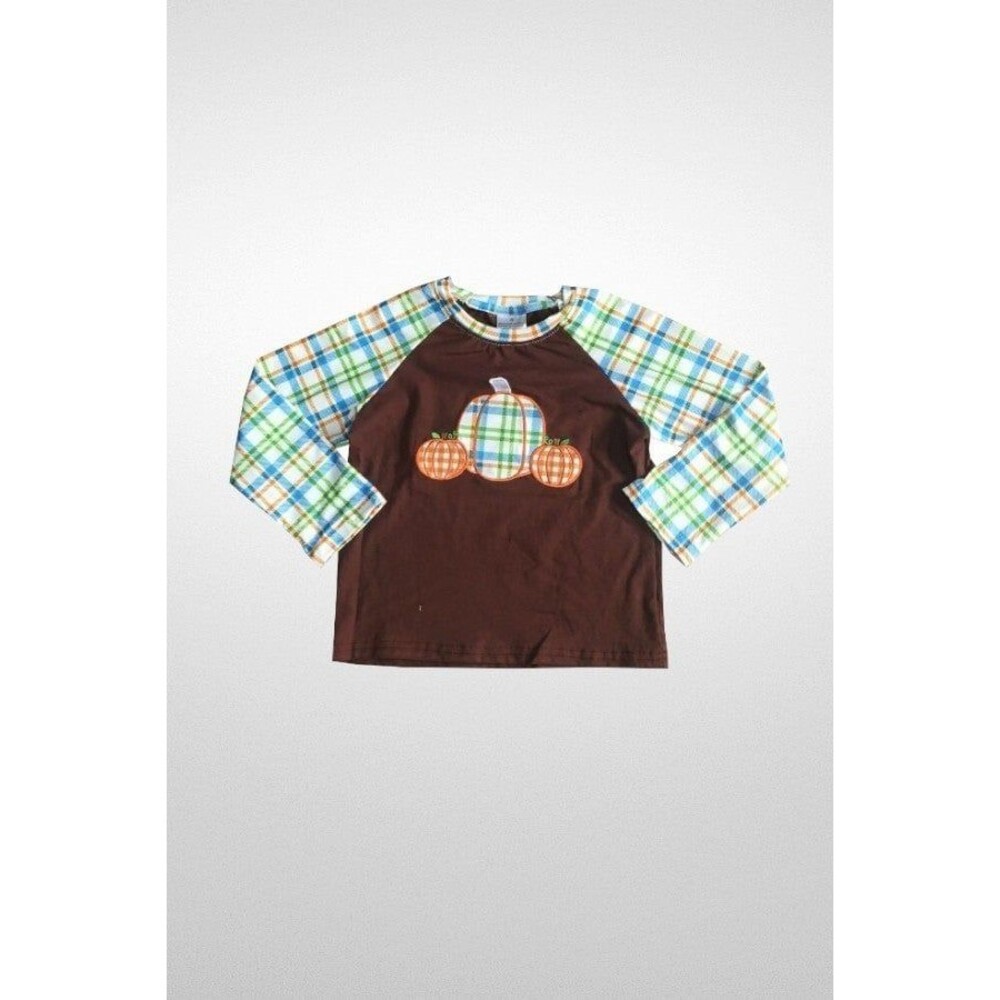 Shirt boys raglan pumpkin 18-24 months